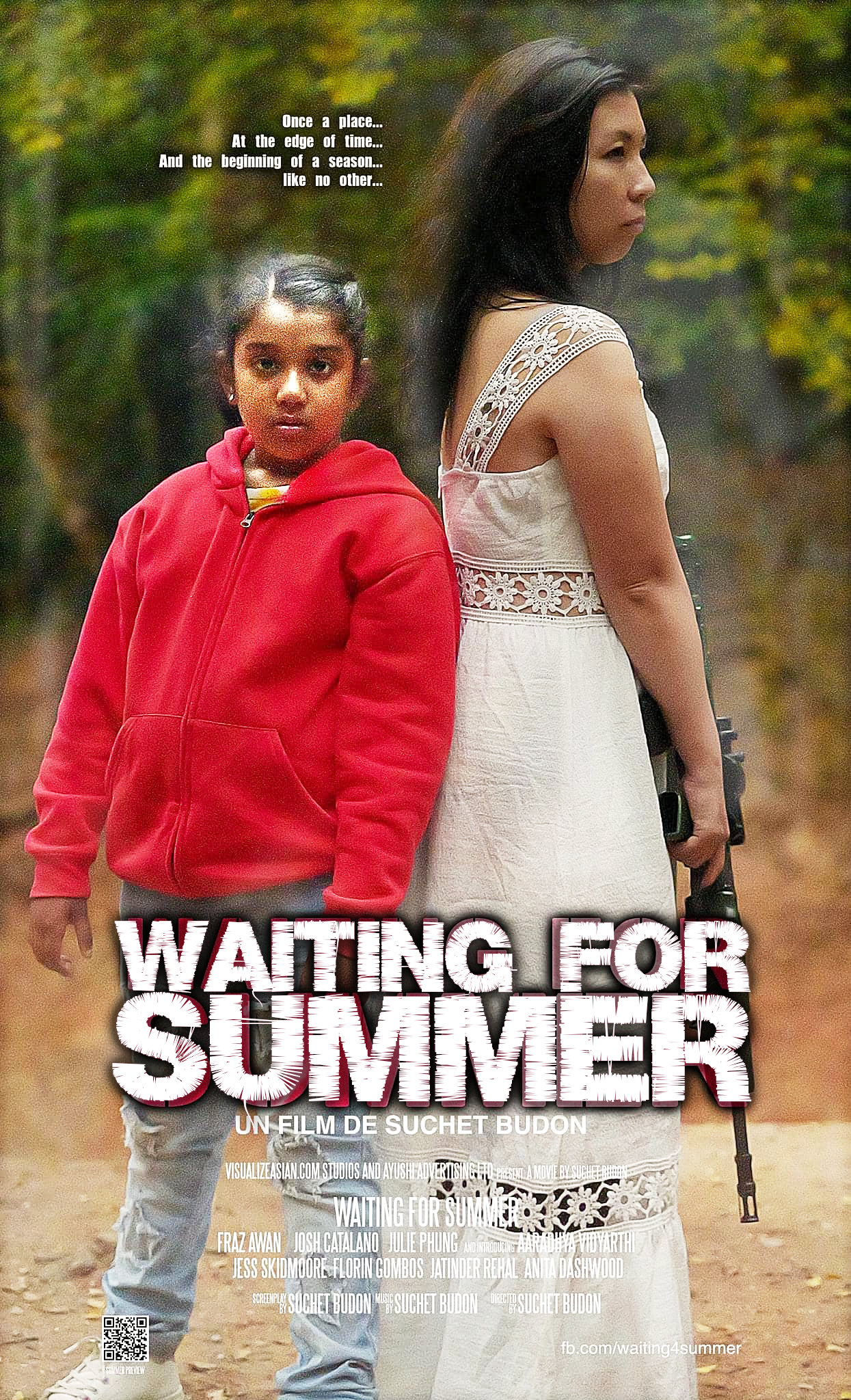 Waiting for Summer movie poster in the style of a 70s female thriller